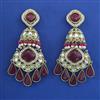 Indo Western Jhumki with Mehndi Plating