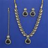 Indo Western Classic Necklace with Mehndi Plating