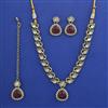 Indo Western Classic Necklace with Mehndi Plating
