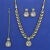 Indo Western Classic Necklace with Mehndi Plating