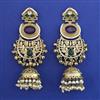 Indo Western Long Earring With Mehndi Plating