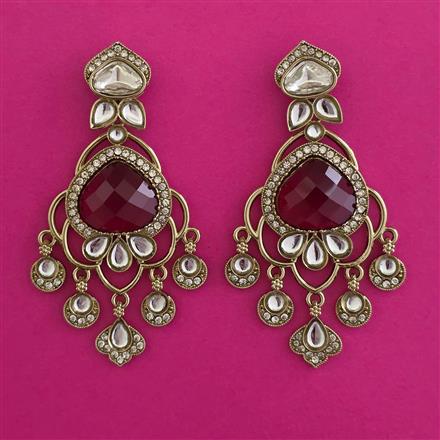 Indo Western Classic Earring with Mehndi Plating