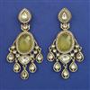 Indo Western Long Earring with Mehndi Plating