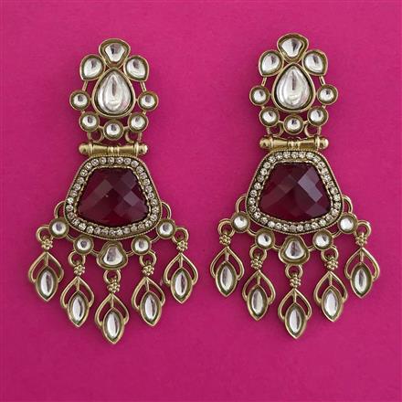 Indo Western Classic Earring with Mehndi Plating