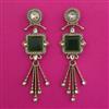 Indo Western Long Earring with Mehndi Plating