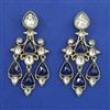Indo Western Long Earring with Mehndi Plating