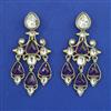 Indo Western Long Earring with Mehndi Plating