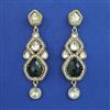 Indo Western Long Earring with Mehndi Plating
