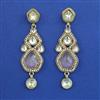Indo Western Long Earring with Mehndi Plating