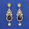 Indo Western Long Earring with Mehndi Plating