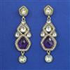 Indo Western Long Earring with Mehndi Plating