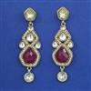 Indo Western Long Earring with Mehndi Plating