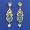 Indo Western Long Earring with Mehndi Plating