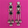 Indo Western Meenakari Earring with Mehndi Plating