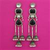 Indo Western Meenakari Earring with Mehndi Plating