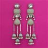 Indo Western Meenakari Earring with Mehndi Plating