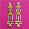 Indo Western Meenakari Earring with Mehndi Plating