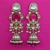 Indo Western Jhumki with Mehndi Plating