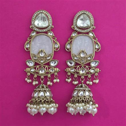 Indo Western Jhumki with Mehndi Plating
