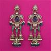 Indo Western Birds Earring with Mehndi Plating