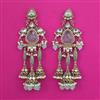 Indo Western Birds Earring with Mehndi Plating