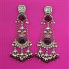 Indo Western Long Earring with Mehndi Plating