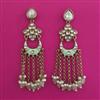 Indo Western Meenakari Earring with Mehndi Plating