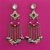 Indo Western Meenakari Earring with Mehndi Plating