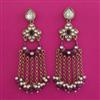 Indo Western Meenakari Earring with Mehndi Plating