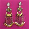Indo Western Meenakari Earring with Mehndi Plating