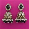 Indo Western Jhumki with Mehndi Plating