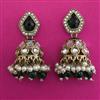 Indo Western Jhumki with Mehndi Plating