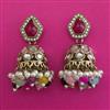 Indo Western Jhumki with Mehndi Plating