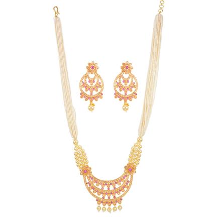 Antique Mala Pendant Set with gold plating