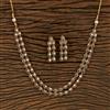 Antique Delicate Necklace With Mehndi Plating