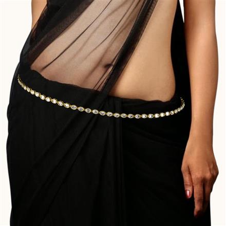 Antique Classic Belt With Mehndi Plating