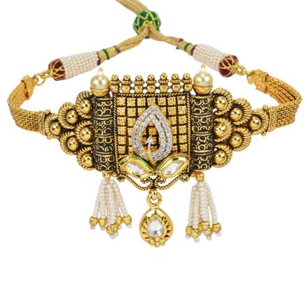 Antique Classic Baju Band with gold plating