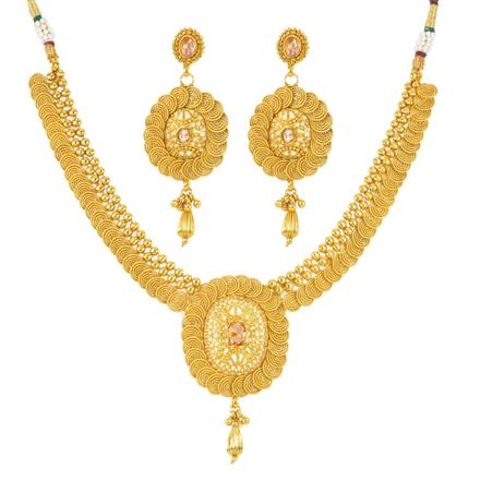 Antique Plain Gold Necklace