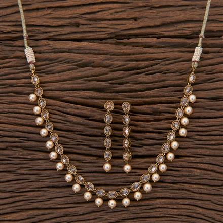 Antique Delicate Necklace with mehndi plating