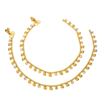 Antique Delicate Payal with gold plating