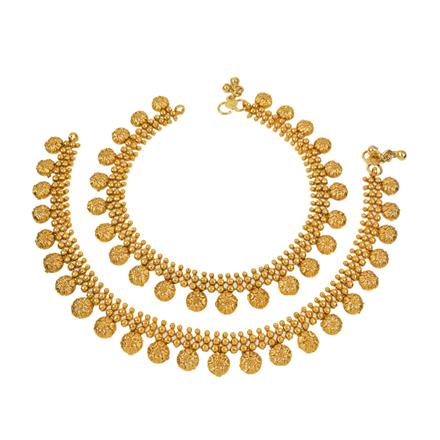 Antique Plain Gold Payal
