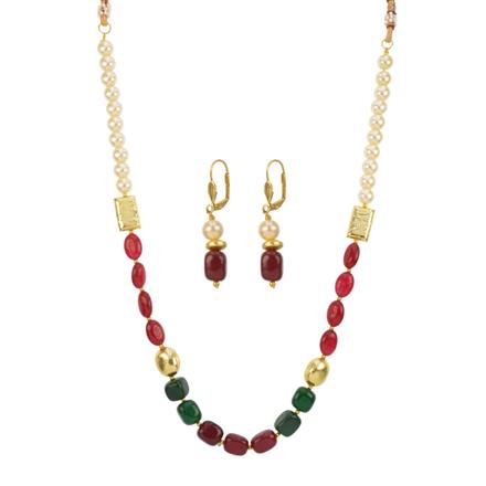 Antique Mala Necklace with gold plating