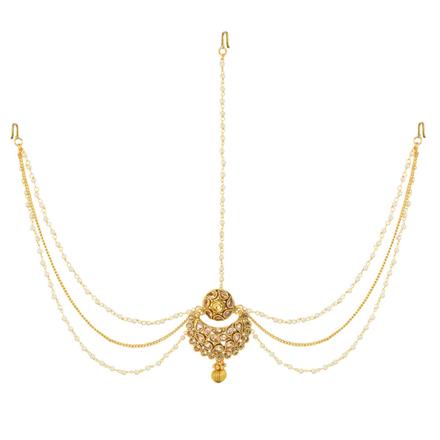 Antique Chand Damini with gold plating