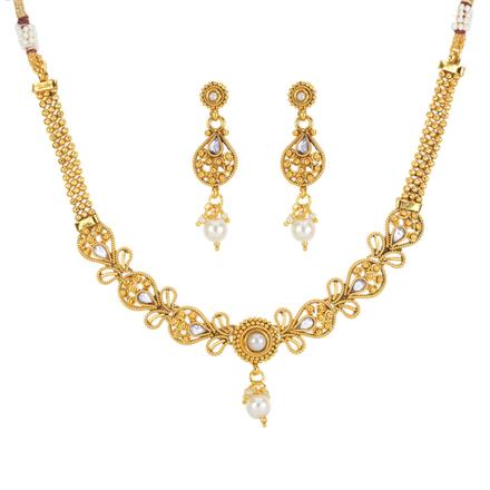 Antique Delicate Necklace with gold plating