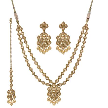 Antique Classic Necklace with mehndi plating