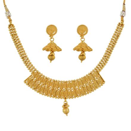 Antique Plain Gold Necklace