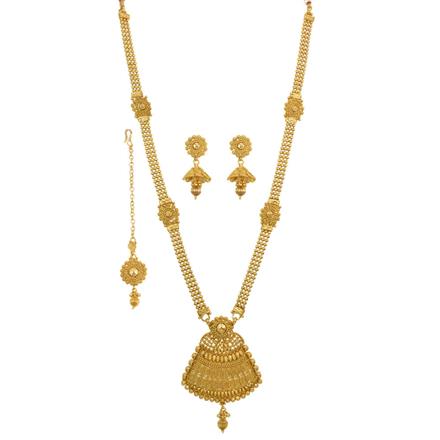 Antique Long Necklace with gold plating