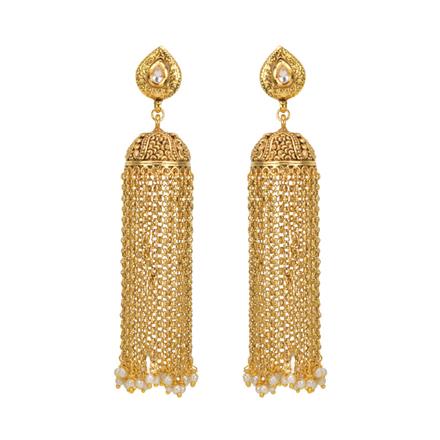 Antique Long Earring with gold plating