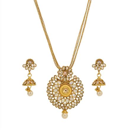 Antique Classic Pendant Set with gold plating