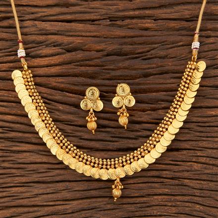 Antique Temple Necklace With Gold Plating